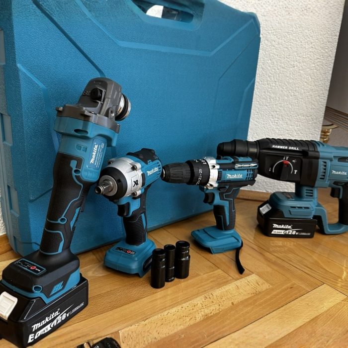 MAKITA AKU SET 4u1 Bušilica-Brusilica - Hilti-Odvijač 4x BATERIJE - Image 3