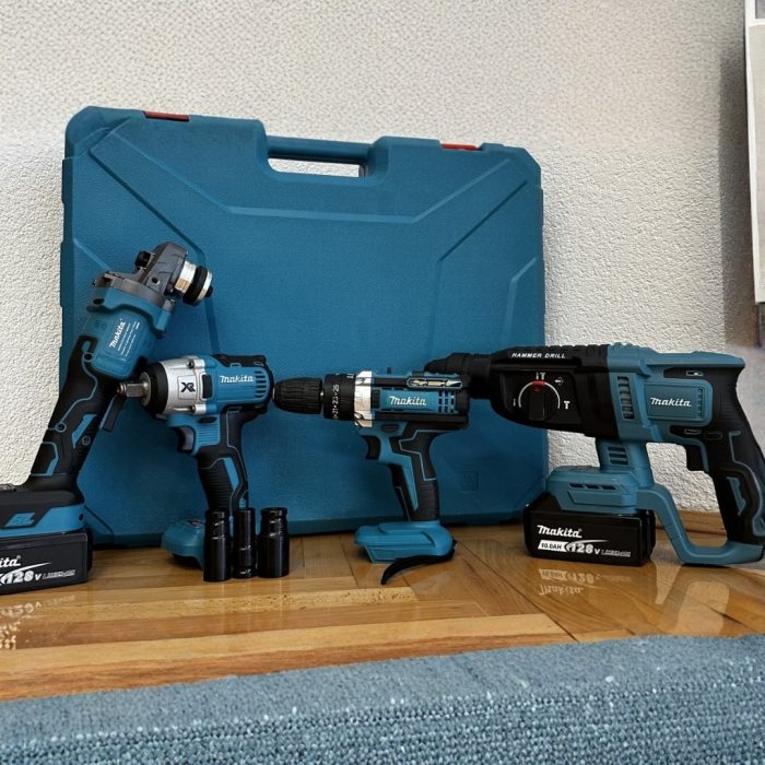 MAKITA AKU SET 4u1 Bušilica-Brusilica - Hilti-Odvijač 4x BATERIJE - Image 4