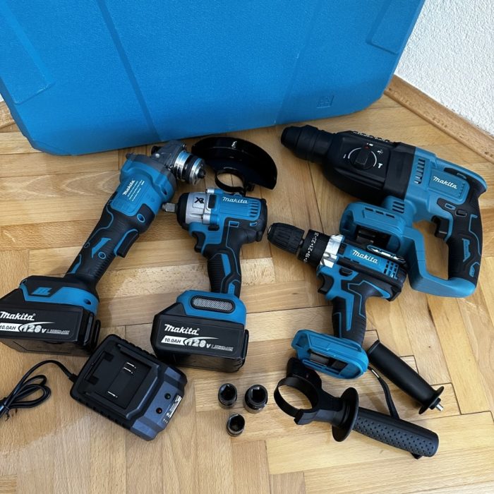 MAKITA AKU SET 4u1 Bušilica-Brusilica - Hilti-Odvijač 4x BATERIJE - Image 5
