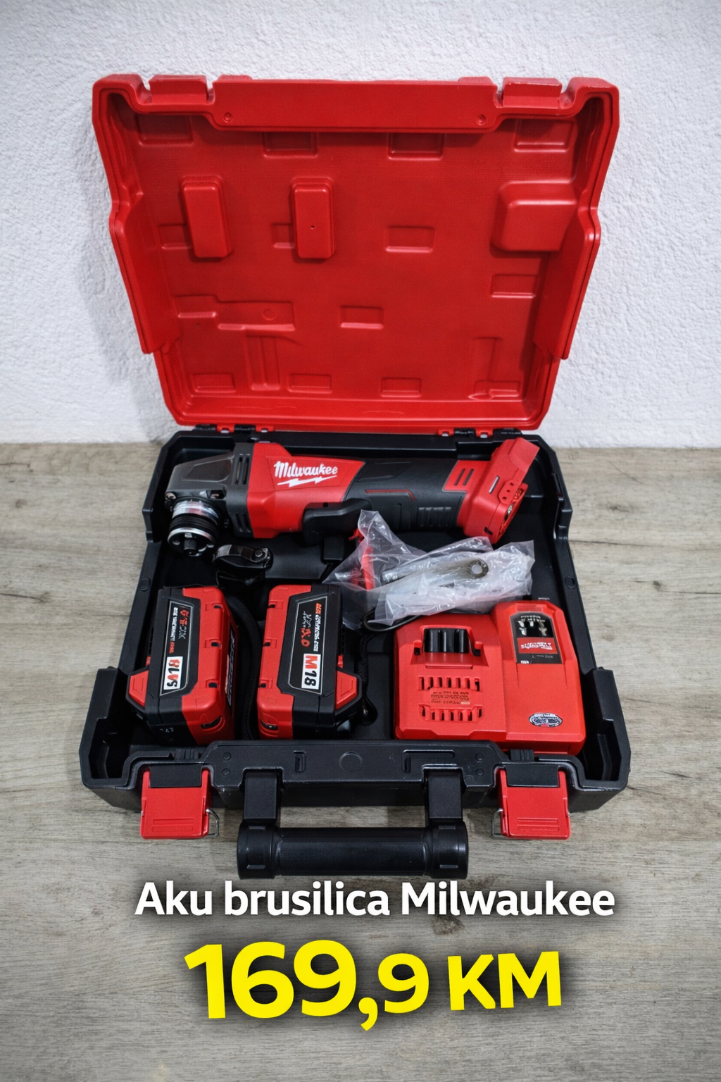 24fcb6e5-ef66-4a57-bc52-5fa3aae80dc1 Aku brusilica Milwaukee - Image 1