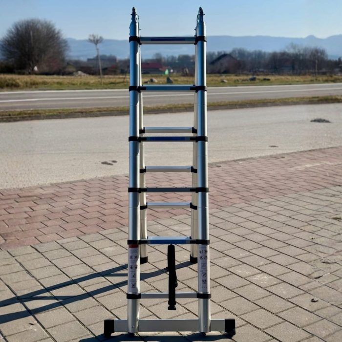 Aluminijumske višenamjenske teleskopske ljestve 3,8Metara - Image 3