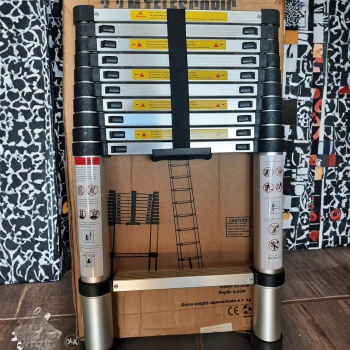 Teleskopske aluminijumske ljestve 3,2M dužine - Image 4