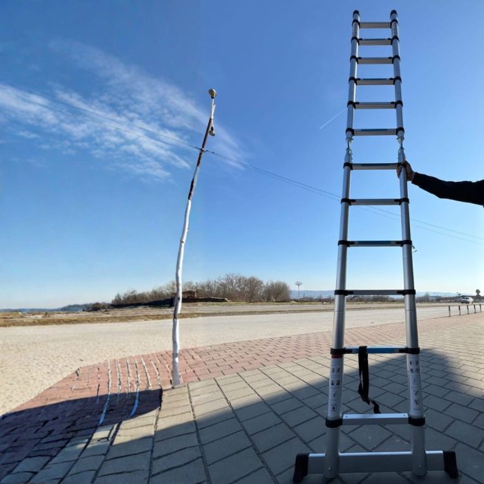 Aluminijumske višenamjenske teleskopske ljestve 3,8Metara - Image 4