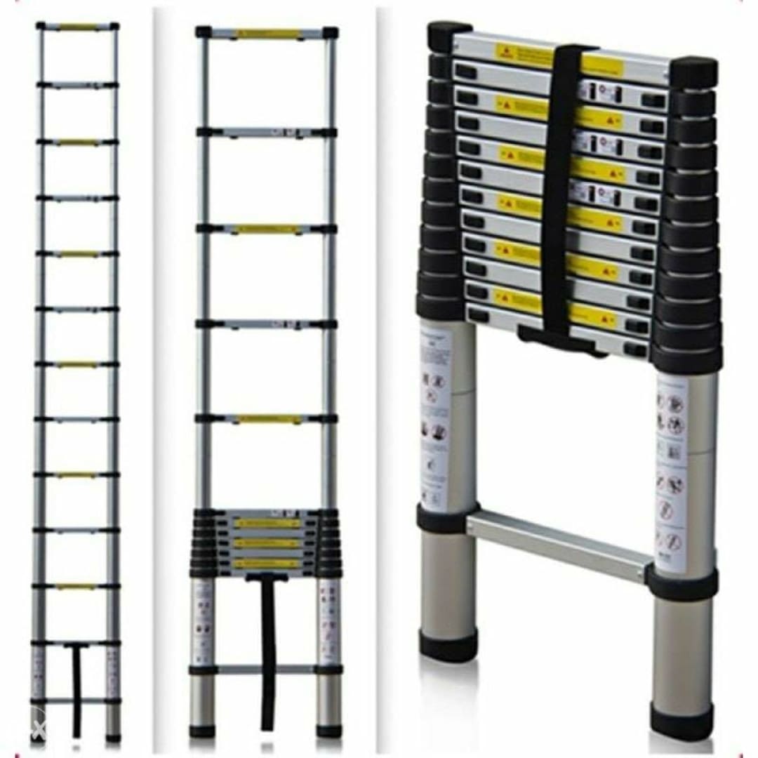 4 Teleskopske aluminijumske ljestve 3,2M dužine - Image 1
