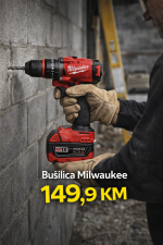 Aku bušilica Milwaukee sa metalnom steznom glavom