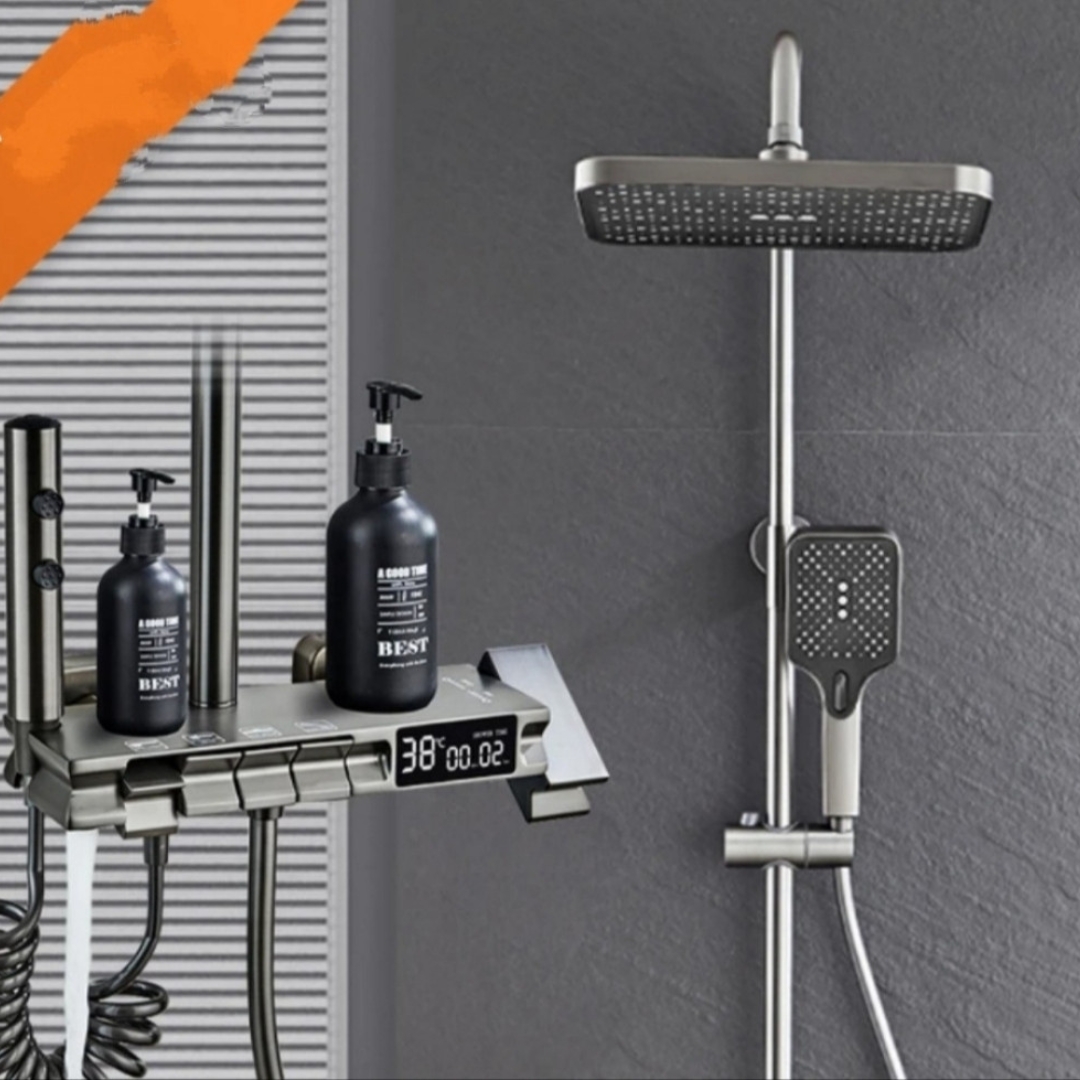 Motorka (15) Digitalni usponski tuš+baterija + higijenski tuš CRNI DISPLEJ - Image 1