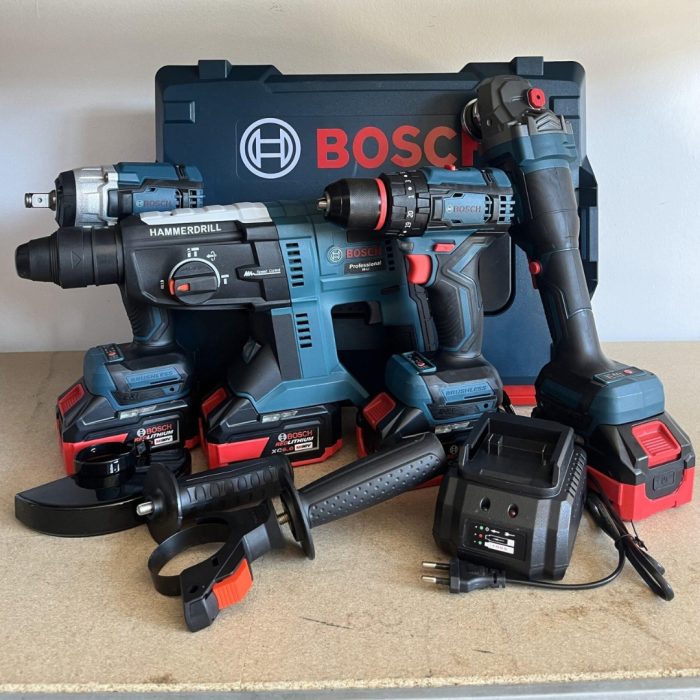 BOSCH 4u1 aku bušilica, brusilica, štemalica i odvijač 98V - Image 2