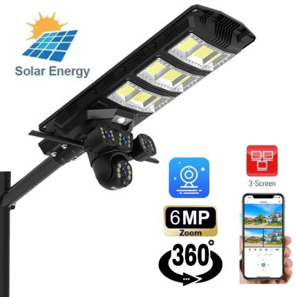 Solarni reflektor 450W + trostruka WiFi kamera 4K NOVO