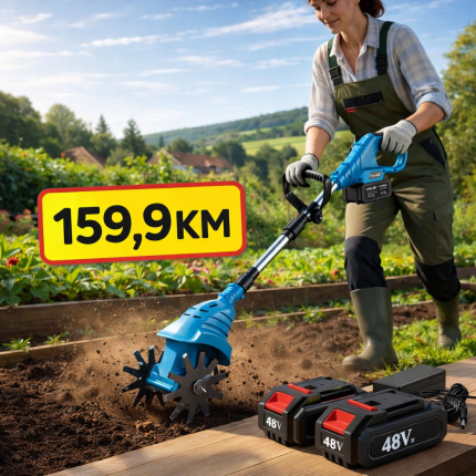 Aku freza sa 2 baterije 48V Straus Austria