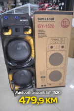Bluetooth zvučnik GY-1520- SUPER LOUD (2x15”)