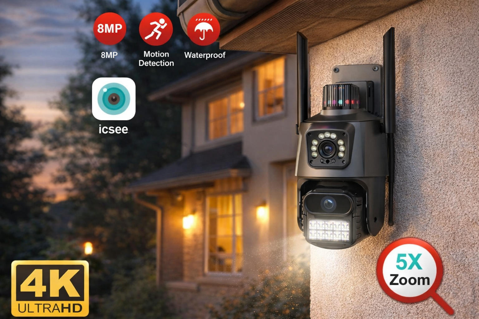 ebcce7c7-5b7b-4ec3-bfd9-b92c6fd2857b Rotirajuca PTZ ICSEE kamera vanjska dupla sa dvije glave - Image 1